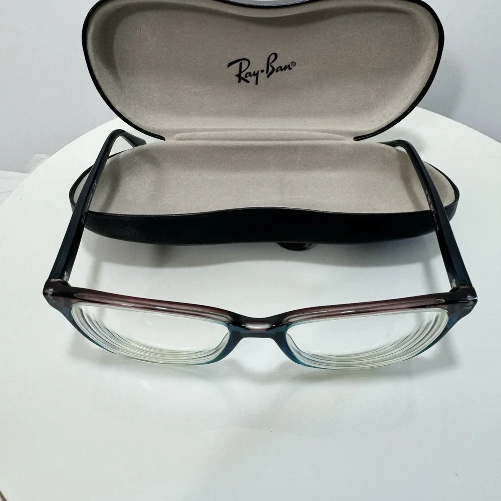 Ray-Ban RB 5362 5834 Blue Pink Gradient Cat Eye Eyeglasses Frames 54-17-140 Case